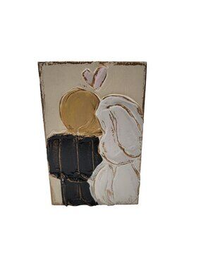 Coddiwomple Wood Block Art Bride & Groom